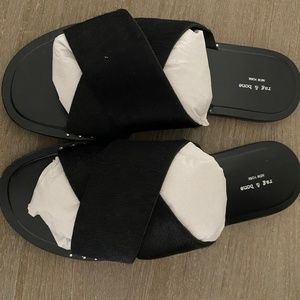 rag & bone Keaton Pony Hair Slides